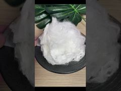 Δείτε το επιβραδυντικό φλόγας Viscose Polyester Fiber 70-30 Blend White Demo