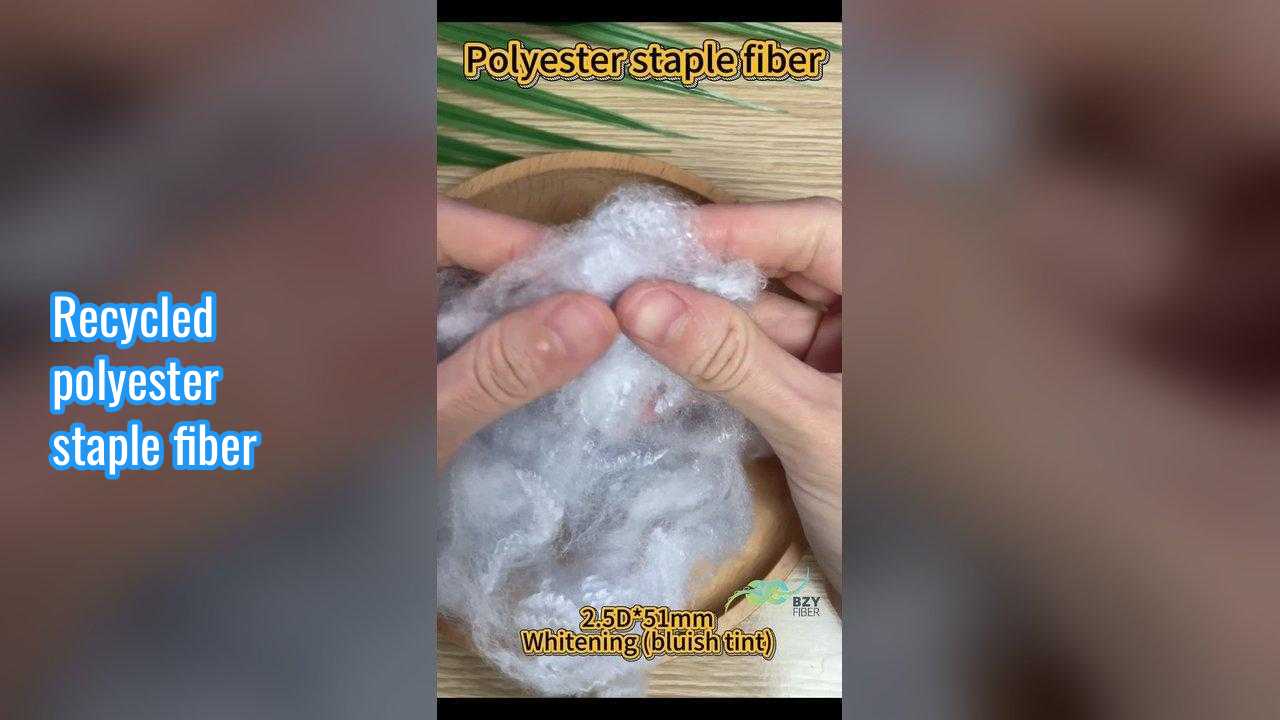 Καλή τιμή. Ανακυκλωμένη ίνα πολυεστέρα staple 2.5D Λεύκανση (μπλε απόχρωση) Κατάλληλο για την κατασκευή νημάτων Υψηλής ποιότητας πρώτες ύλες σε απευθείας σύνδεση