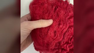 2D Bright Red Silk Protein Tow Staple Fiber, Dope Dyed Skin-Care Fiber for Luxury Knitting νήμα
