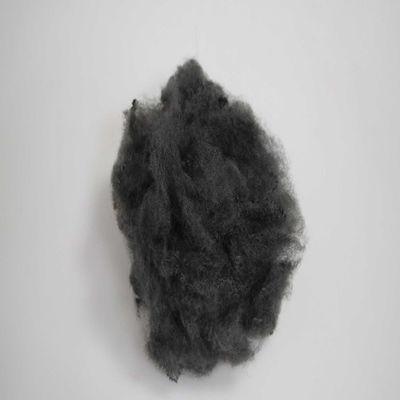 Αγορά Χαμηλό Crimp Gray Flame Retardant Polyester Fiber Virgin PSF Πολυέστερ για χαλιά σε απευθείας σύνδεση κατασκευή