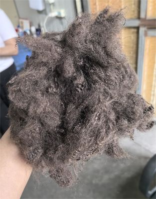 Καλή τιμή. Ανακυκλωμένη πολυεστέρα Staple Fiber 6D 64mm Dark Coffee Brown σε απευθείας σύνδεση