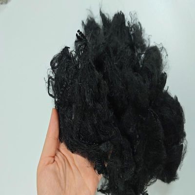 Καλή τιμή. Ανακυκλωμένες μαύρες ίνες PP 3D * 76mm Polypropylene Staple Fiber για μη υφαντικές ύλες σε απευθείας σύνδεση