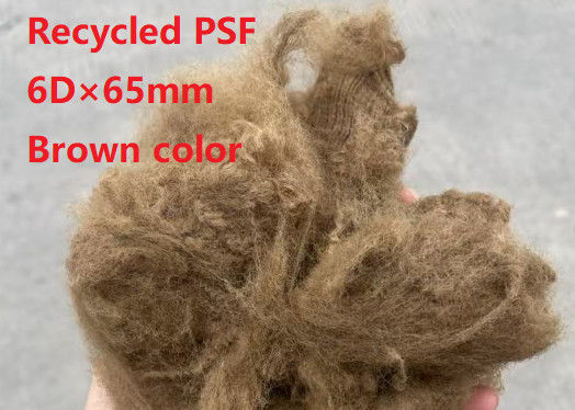 Καλή τιμή. 6D × 65mm Polyester staple fiber 100% Polyester Chip Raw Material Polyester Staple Fiber με καλή αντοχή στις επιπτώσεις και στρογγυλό σχήμα σε απευθείας σύνδεση