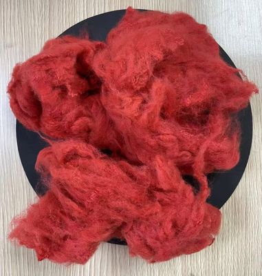 Καλή τιμή. Ανακυκλωμένη πολυεστέρα Staple Fiber 4.5D 65mm Κόκκινη SGS OEKO ITS GRS Πιστοποιημένο σε απευθείας σύνδεση
