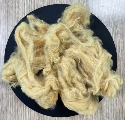 Καλή τιμή. Ανακυκλωμένη πολυεστέρα Staple Fiber 2.5D 51mm Goose Yellow σε απευθείας σύνδεση