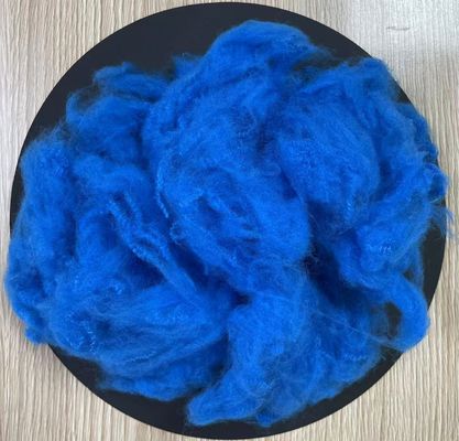 Καλή τιμή. Ανακυκλωμένη πολυεστέρα Staple Fiber 4.5D 51mm Peacock Blue σε απευθείας σύνδεση