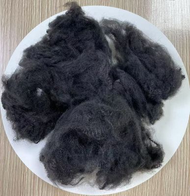 Καλή τιμή. Ανακυκλωμένη πολυεστέρα Staple Fiber 6D 65mm Dark Grey σε απευθείας σύνδεση