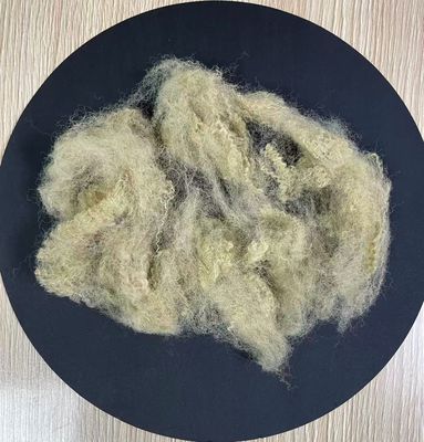 Καλή τιμή. Ανακυκλωμένη πολυεστέρα Staple Fiber 6D 64mm Μπεζ Φιλικό προς το περιβάλλον σε απευθείας σύνδεση
