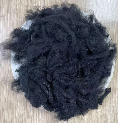 Καλή τιμή. Παρθένος Polyester Staple Fiber 3D 150mm Μαύρο για πλέξιμο σε απευθείας σύνδεση