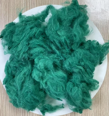 Καλή τιμή. Ανακυκλωμένη πολυεστέρα Staple Fiber 1.5D 38mm Σμαραγδινό πράσινο Α βαθμός σε απευθείας σύνδεση