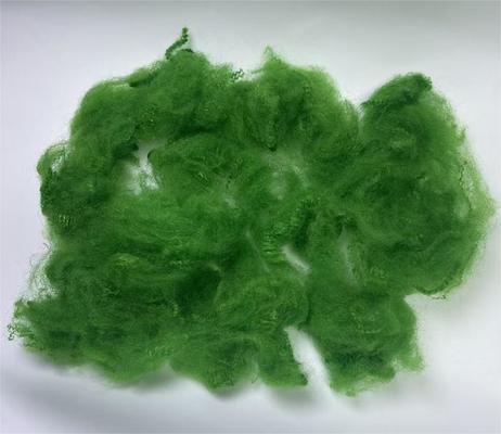 Καλή τιμή. Recycled Polyester Staple Fiber 4.5D 51mm Green with 0.4-0.5% Moisture Regain and Excellent UV Resistance σε απευθείας σύνδεση