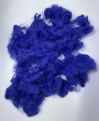 Καλή τιμή. Recycled Polyester Staple Fiber with 0.2% Oil Content and 0.7-15dtex Fineness in Sapphire Blue σε απευθείας σύνδεση