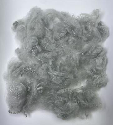 Καλή τιμή. Recycled Polyester Staple Fiber 2.5D 51mm Grey with Moisture Regain 0.4% and Last Fastener 4 Or Above σε απευθείας σύνδεση