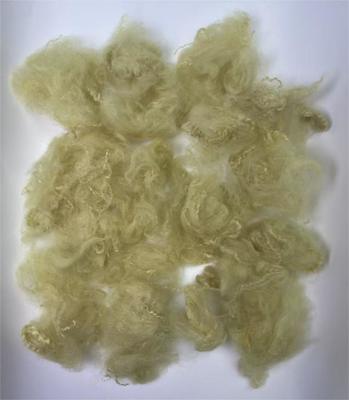 Καλή τιμή. Recycled Polyester Staple Fiber with 38-64mm Fiber Cut Length 0.4% Moisture Regain in Light Camel Color σε απευθείας σύνδεση