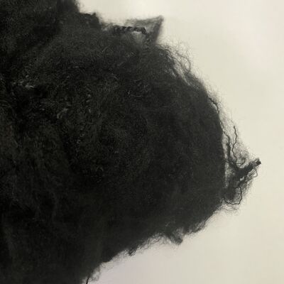 Καλή τιμή. 2.5D*64mm nero vergine riciclato 2D fibra cava, adatto per imbottiture di letti, cuscini, cuscini e tessuti per divani σε απευθείας σύνδεση